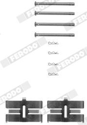 FERODO FBA438 Lisakomplekt, ketaspiduriklotsid CHARADE 1.0 50 HP Bensiin 1984