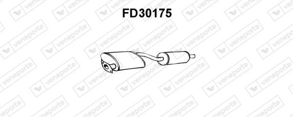 VENEPORTE Rear silencer Article number: FD30175 cheaply