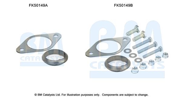 BM CATALYSTS Mounting Kit, exhaust pipe Article number: FK50149 cheaply