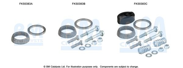 BM CATALYSTS Mounting Kit, exhaust pipe Article number: FK50383 cheaply