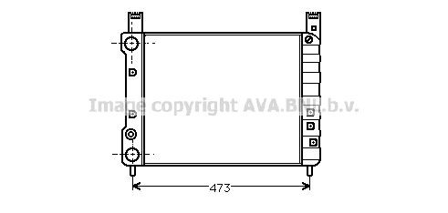 PRASCO Engine radiator Article number: FT2061 cheaply