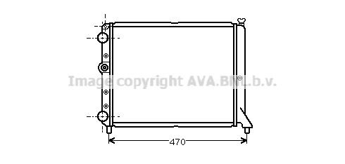 PRASCO Engine radiator Article number: FT2152 cheaply