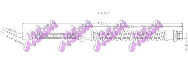 KAWE Brake hose Article number: H4857 cheaply