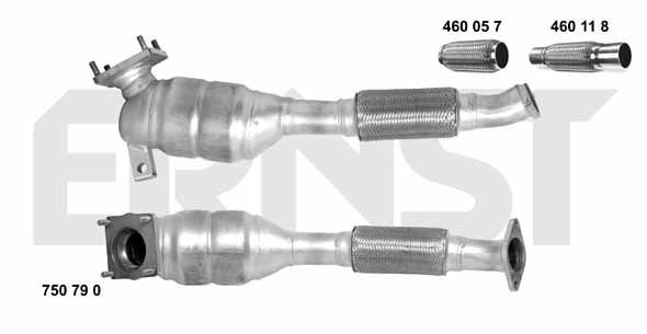 ERNST Catalytic converter Article number: 750790 cheaply