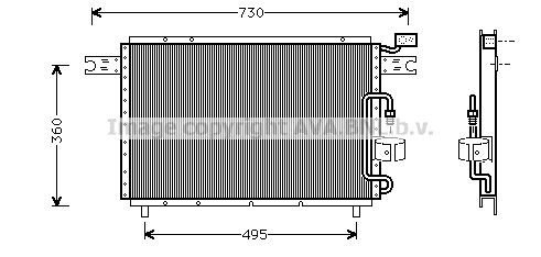 PRASCO Air conditioning condenser Article number: IS5021 cheaply
