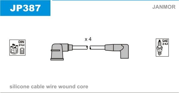 JANMOR Ignition Cable Kit Article number: JP387 cheaply
