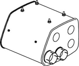 DINEX Middle- / End Silencer Article number: 49376 cheaply