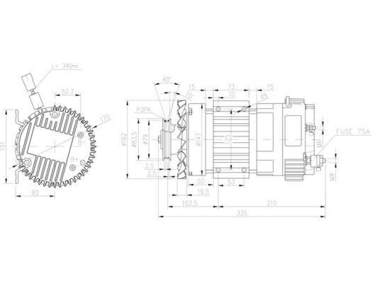 MAHLE ORIGINAL Elektromotor Varenummer: MM 338 billige