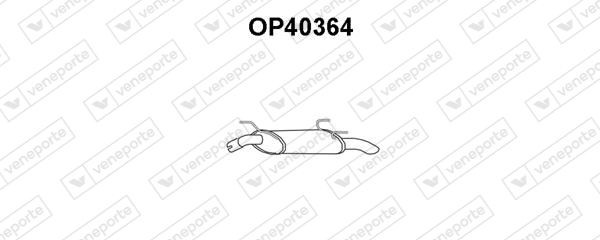 VENEPORTE Rear silencer Article number: OP40511 cheaply