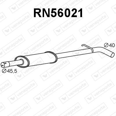 VENEPORTE Front Silencer Article number: RN56021 cheaply
