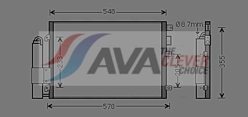 AVA COOLING SYSTEMS Air conditioning condenser Article number: RTA5275D cheaply