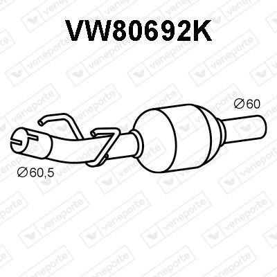 VENEPORTE Catalytic converter Article number: VW80692K cheaply