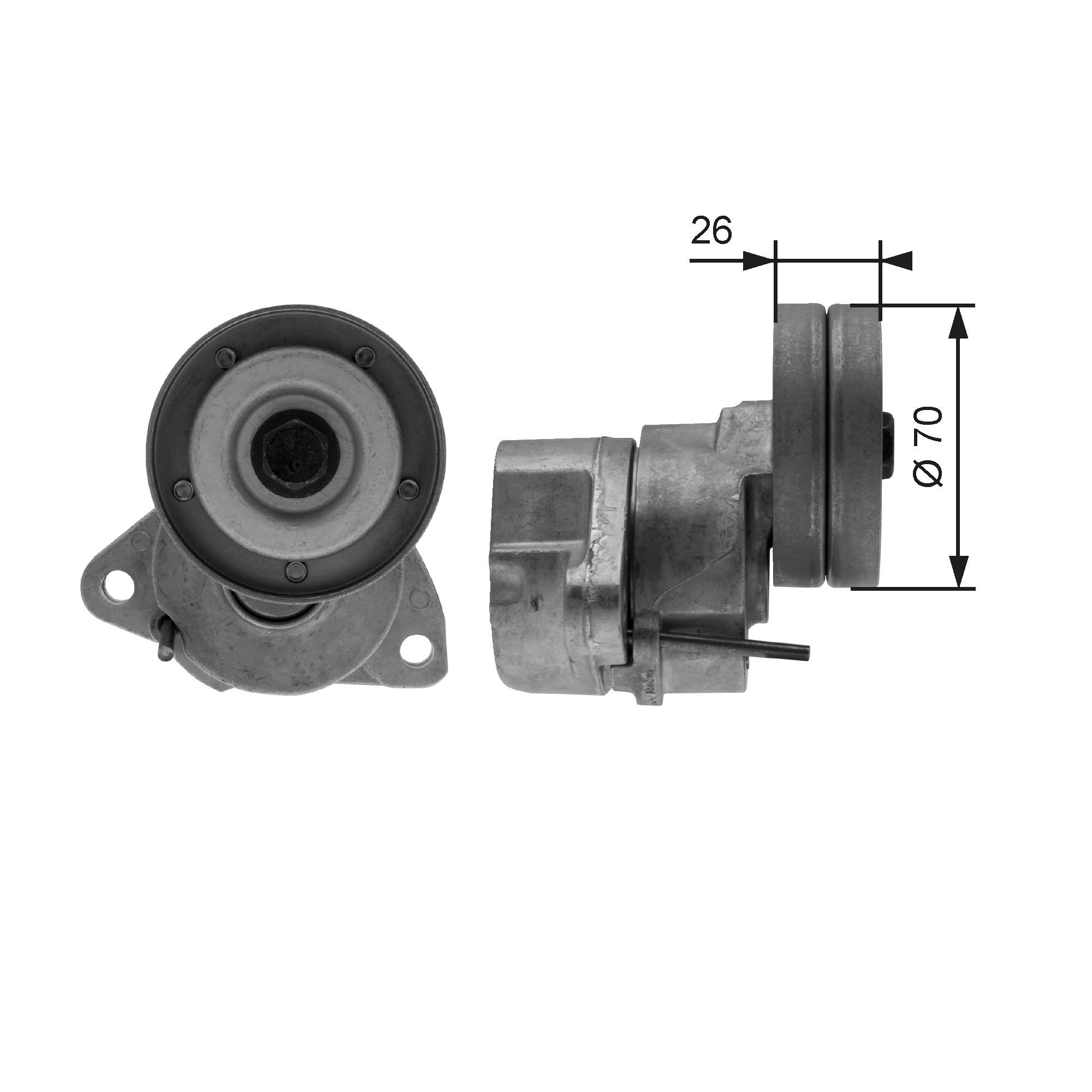GATES Tensioner pulley Article number: T38154 cheaply