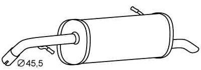 VEGAZ Rear silencer Article number: CS-269 cheaply