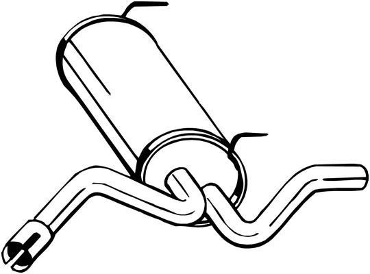 VEGAZ Rear silencer Article number: OS-759 cheaply