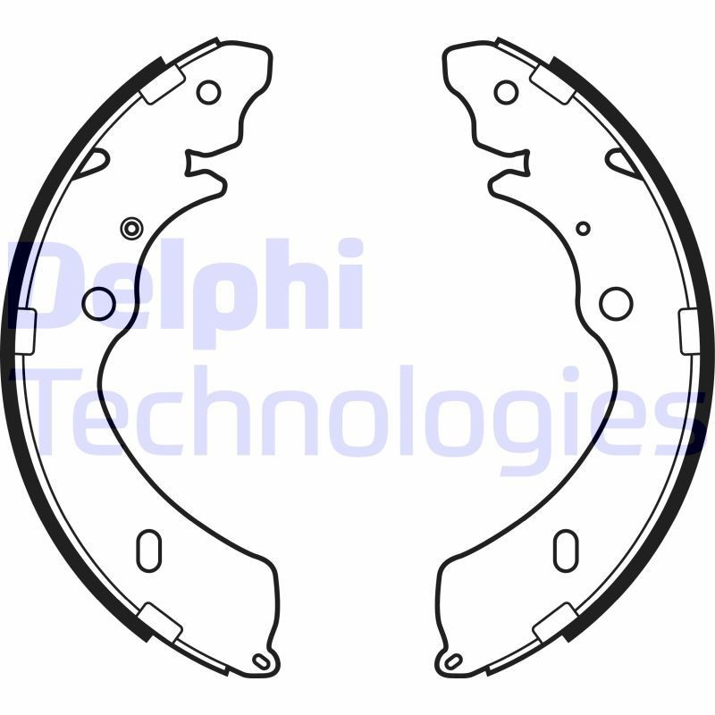 DELPHI Brake Shoe Set Article number: LS2147 cheaply