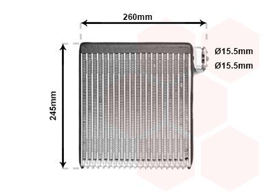 VAN WEZEL Air conditioning evaporator Article number: 2700V216 cheaply
