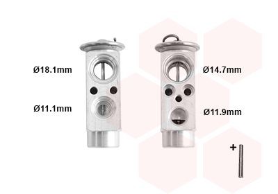 VAN WEZEL AC expansion valve Article number: 30001461 cheaply