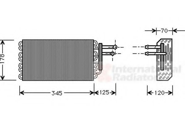 VAN WEZEL Air conditioning evaporator Article number: 3000V049 cheaply