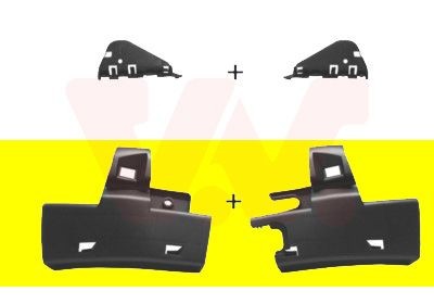VAN WEZEL Bumper bracket Article number: 4040539 cheaply
