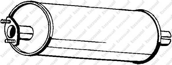 BOSAL Middle silencer Article number: 110-121 cheaply