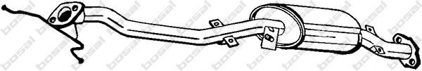 BOSAL Middle silencer Article number: 171-357 cheaply