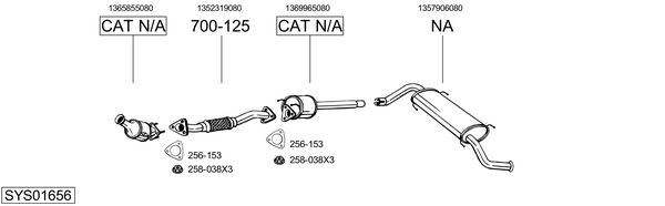 BOSAL Middle silencer Article number: 177-247 cheaply