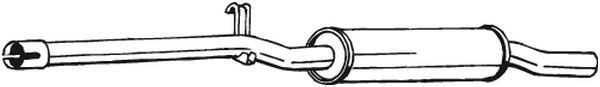 BOSAL Middle silencer Article number: 233-233 cheaply