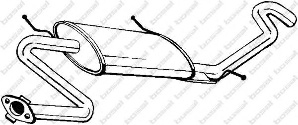 BOSAL Rear silencer Article number: 278-345 cheaply