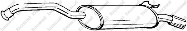 BOSAL Rear silencer Article number: 279-289 cheaply