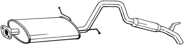 BOSAL Rear silencer Article number: 282-959 cheaply