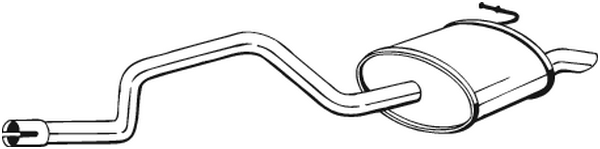 BOSAL Rear silencer Article number: 282-965 cheaply