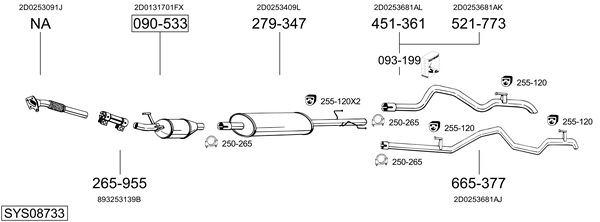 BOSAL Exhaust Pipe Article number: 835-675 cheaply