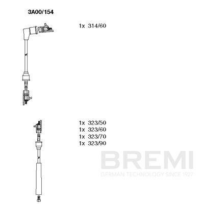 BREMI Ignition lead Article number: 346/23 cheaply