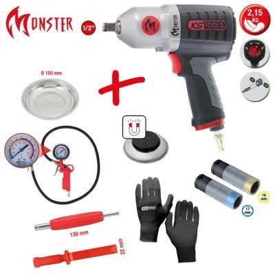 KS TOOLS Slagskrutrekker-sett artikkelnummer: 515.2075 billig