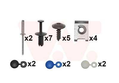VAN WEZEL 7622794 Mounting Kit, bumper OCTAVIA 2.0 TDI RS 170 PS Diesel 2013