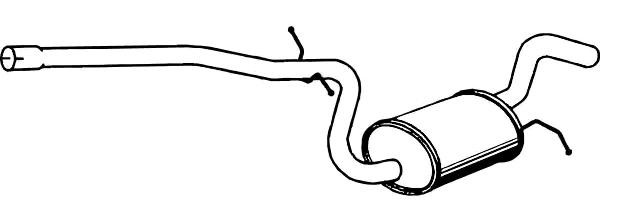 VEGAZ Middle silencer Article number: SKS-126 cheaply
