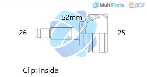 ODM-MULTIPARTS Joint kit, drive shaft Article number: 12-341962 cheaply