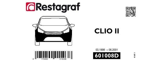 RESTAGRAF Holding Clip Set, body Article number: 601008D cheaply