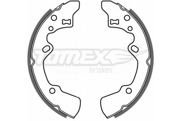 TOMEX brakes Brake Shoe Set Article number: TX 21-42 cheaply