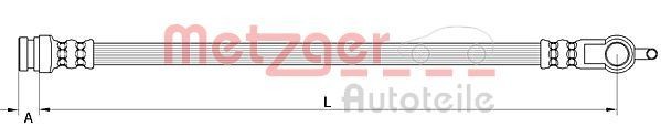 METZGER Brake hose Article number: 4111630 cheaply