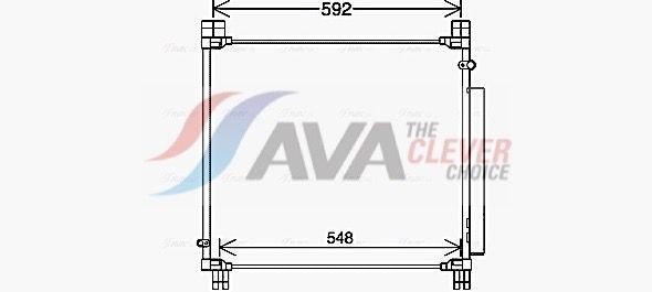 AVA COOLING SYSTEMS Air conditioning condenser Article number: TO5749D cheaply