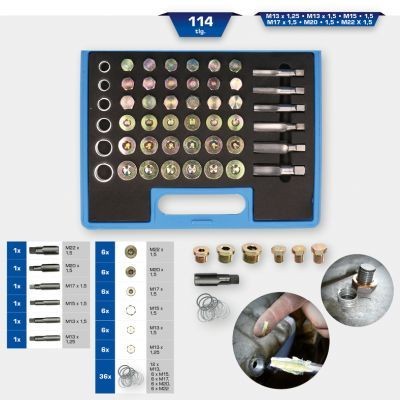 KS TOOLS Rep.sæt, olieaftapning-gevind Varenummer: BT711300 billige