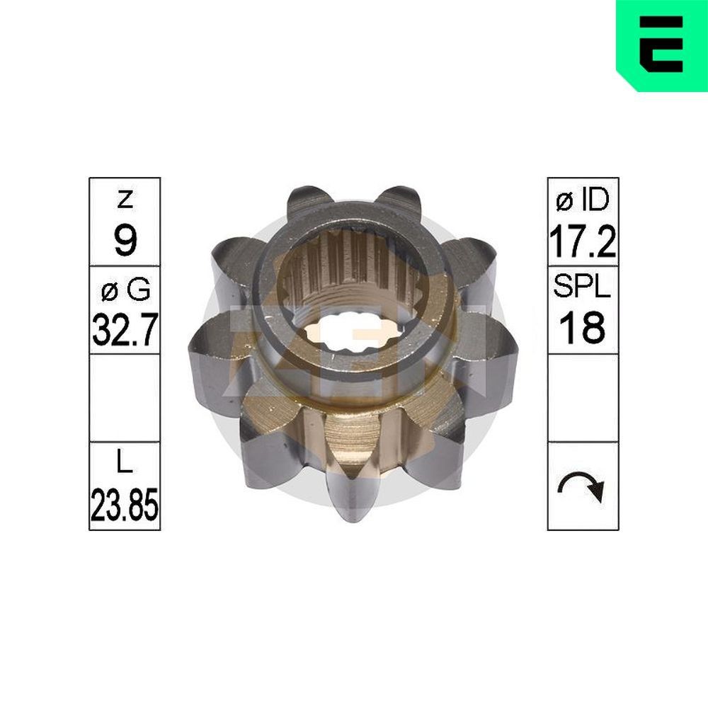 ERA ZN9260 Pinion, starter TROOPER 2.2 TD 72 PS Diesel 1991