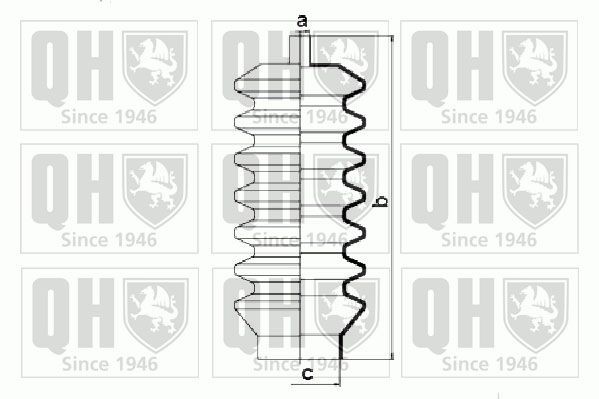 QUINTON HAZELL Bellow Set, steering Article number: QG1010 cheaply