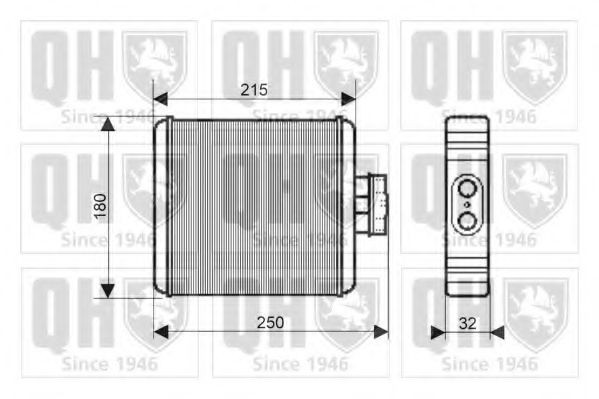 QUINTON HAZELL Heater matrix Article number: QHR2184 cheaply