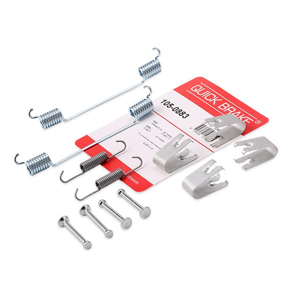 QUICK BRAKE 105-0883 Accessory Kit, brake shoes DOBLO 1.3 D Multijet (263HXT1A, 263YXT1A, 263YYA1A, 263HYA1A) 80 PS Diesel