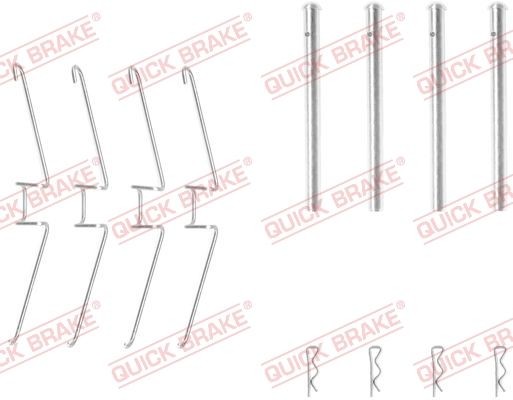 QUICK BRAKE 109-1155 Σετ βοηθ. εξαρτημάτων, τακάκια φρένων MASTER 28-35 2.0 80 PS Βενζίνη 1998