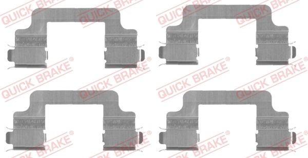 QUICK BRAKE 109-1727 Lisakomplekt, ketaspiduriklotsid DISCOVERY 3.5 4x4 154 HP Bensiin 1998