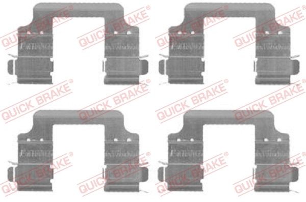 QUICK BRAKE 109-1728 Lisakomplekt, ketaspiduriklotsid DISCOVERY 3.5 4x4 154 HP Bensiin 1998